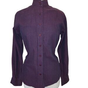 Pale Horse Designs Plum Purple Fitted English Hunter Riding Show Shirt - 36/8